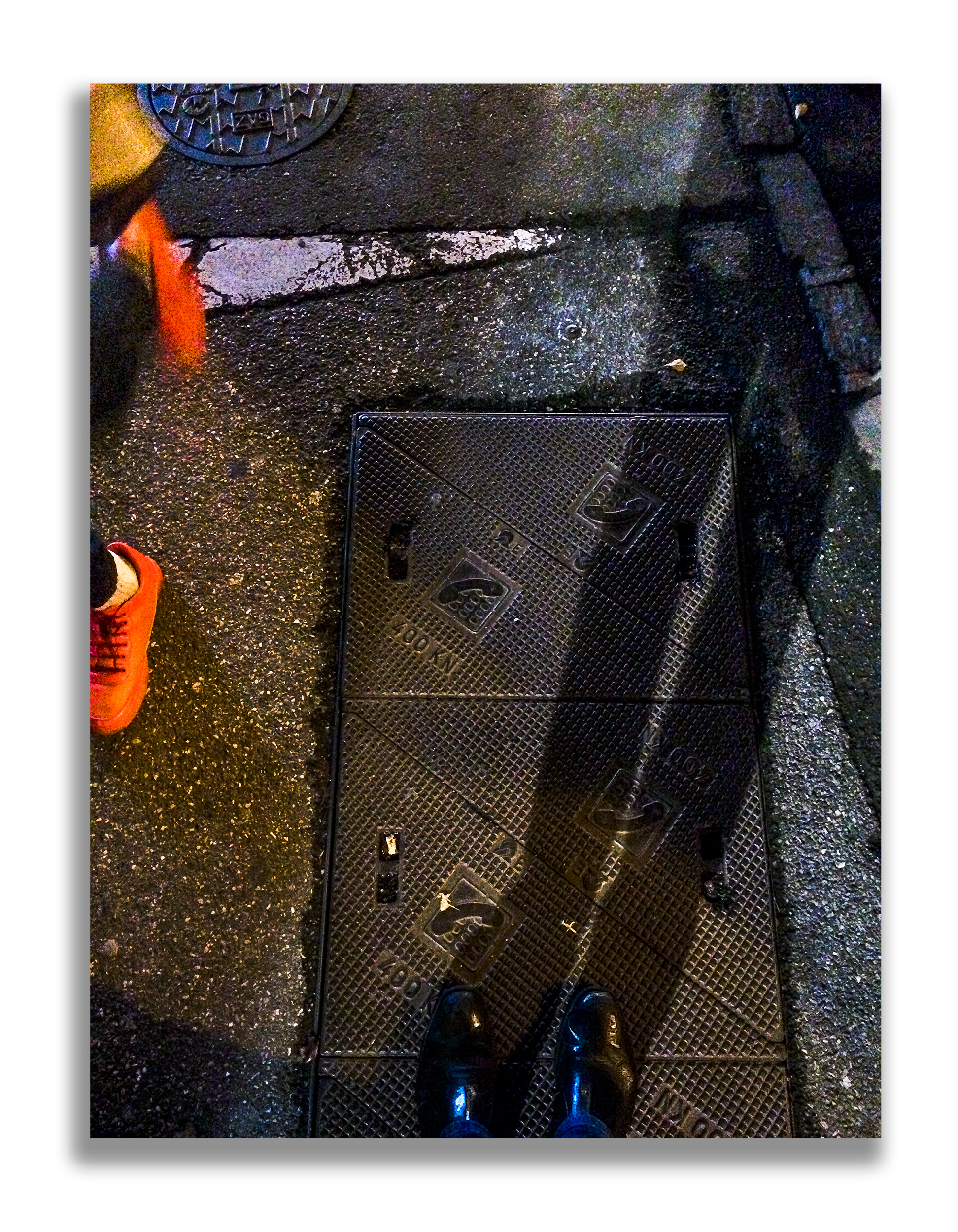 Autoshade 'Mulhouse met oranje schoen'